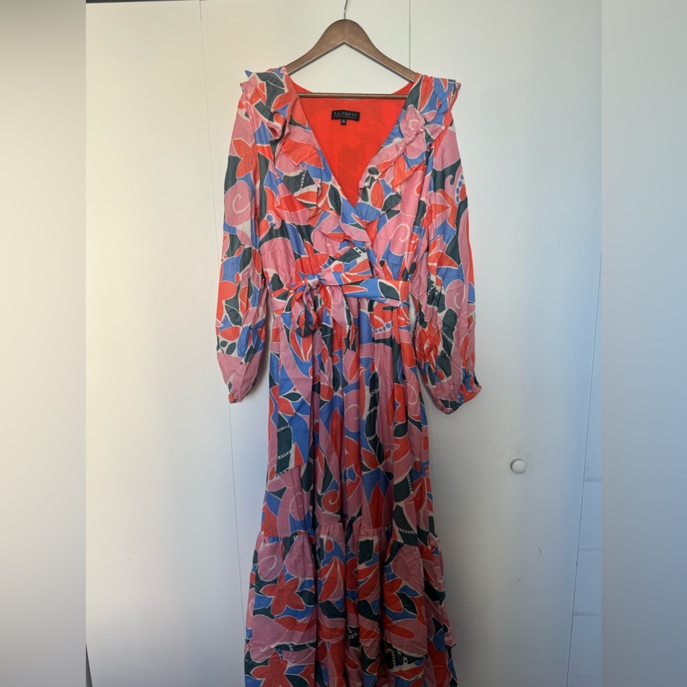 Tiered Maxi Dress/ Multicolored/22 Plus Size/Nwot - image 2